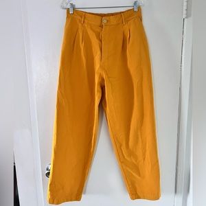 Big Bud Press yellow trousers in Medium.
